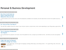 Tablet Screenshot of personalbusinessdevelopment.blogspot.com
