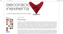Desktop Screenshot of decoracioninexperta.blogspot.com