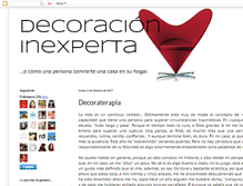 Tablet Screenshot of decoracioninexperta.blogspot.com