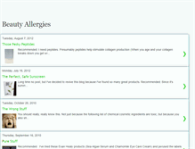 Tablet Screenshot of beautyallergies.blogspot.com