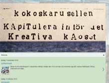 Tablet Screenshot of kokoskarusellen.blogspot.com