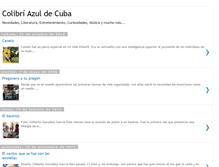 Tablet Screenshot of colibriazulcuba.blogspot.com