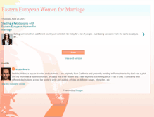 Tablet Screenshot of easterneuropeanwomenformarriage.blogspot.com