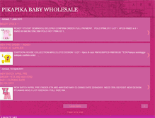 Tablet Screenshot of pikapikababywholesale.blogspot.com