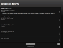 Tablet Screenshot of celebritiestalents.blogspot.com