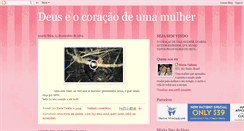 Desktop Screenshot of deuseocoracaodeumamulher.blogspot.com