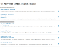 Tablet Screenshot of nouvellestendancesalimentaires.blogspot.com