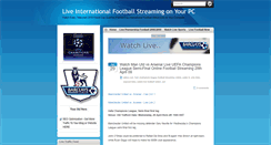 Desktop Screenshot of livepremiershipfootballstreaming.blogspot.com