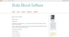 Desktop Screenshot of nutsaboutletters.blogspot.com