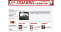 Desktop Screenshot of criandolembranca.blogspot.com