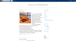 Desktop Screenshot of oversleep-blogger.blogspot.com