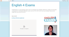 Desktop Screenshot of english4exams.blogspot.com