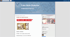 Desktop Screenshot of fakenotedetector.blogspot.com