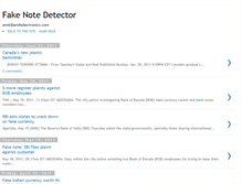 Tablet Screenshot of fakenotedetector.blogspot.com