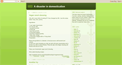 Desktop Screenshot of disasterindomestication.blogspot.com