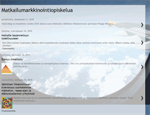 Tablet Screenshot of matkailumarkkinointiopiskelua.blogspot.com