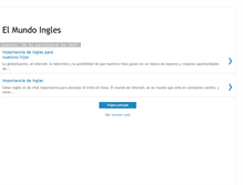 Tablet Screenshot of elmundoingles.blogspot.com