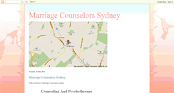 Desktop Screenshot of marriagecounselorssydney.blogspot.com