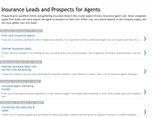 Tablet Screenshot of leadsinsurance.blogspot.com