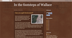 Desktop Screenshot of geinor-inthefootstepsofwallace.blogspot.com