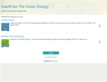Tablet Screenshot of gas4freethegreenenergy.blogspot.com