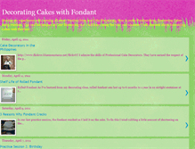 Tablet Screenshot of decoratingcakeswithfondant.blogspot.com