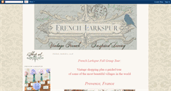 Desktop Screenshot of frenchlarkspur.blogspot.com