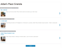 Tablet Screenshot of aidans-place-granola.blogspot.com