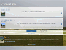 Tablet Screenshot of overlookfarmponies.blogspot.com