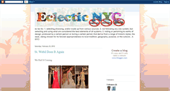 Desktop Screenshot of eclecticnyc.blogspot.com