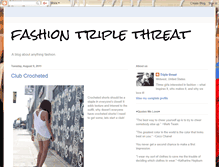 Tablet Screenshot of fashiontriplethreat.blogspot.com