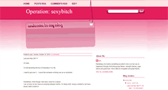 Desktop Screenshot of operation-sexybitch.blogspot.com