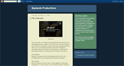 Desktop Screenshot of baylandsproductions.blogspot.com