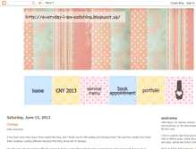 Tablet Screenshot of everyday-i-am-polishing.blogspot.com