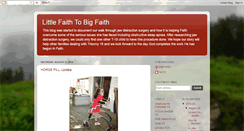 Desktop Screenshot of littlefaithtobigfaith.blogspot.com