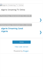 Mobile Screenshot of algeriestreaming.blogspot.com