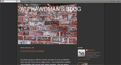 Desktop Screenshot of alphawomansblog.blogspot.com