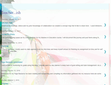 Tablet Screenshot of beingteacherish.blogspot.com