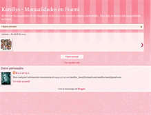 Tablet Screenshot of karellys-manualidadesenfoami.blogspot.com