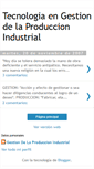 Mobile Screenshot of gestiondelaproduccionindustrial.blogspot.com