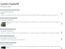 Tablet Screenshot of cyclists-cyclelist.blogspot.com