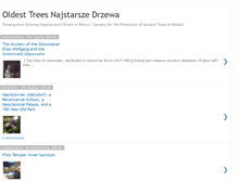 Tablet Screenshot of najstarszedrzewa.blogspot.com