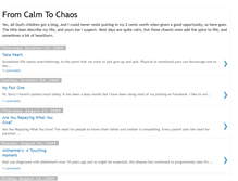 Tablet Screenshot of fromcalmtochaos.blogspot.com