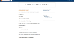 Desktop Screenshot of kasturibhenjibooks.blogspot.com