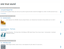 Tablet Screenshot of onetruesound.blogspot.com