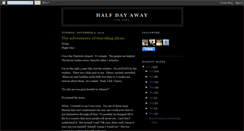 Desktop Screenshot of halfdayaway.blogspot.com