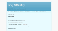 Desktop Screenshot of everylittlestory.blogspot.com