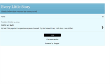 Tablet Screenshot of everylittlestory.blogspot.com