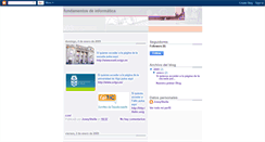 Desktop Screenshot of fundamentosdeinformatica2009.blogspot.com