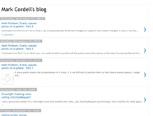 Tablet Screenshot of markcordell.blogspot.com